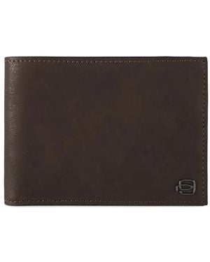 Piquadro Leather Bifold Wallet - Brown