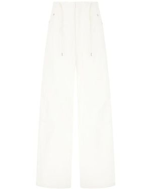 DARKPARK Cotton Palazzo Trousers - White