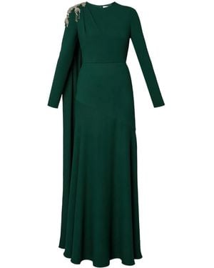 Erdem Long-Sleeve Gown - Green