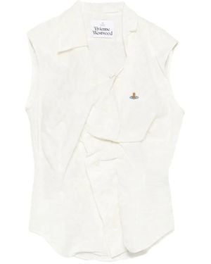 Vivienne Westwood Ss Drunken Shirt - White
