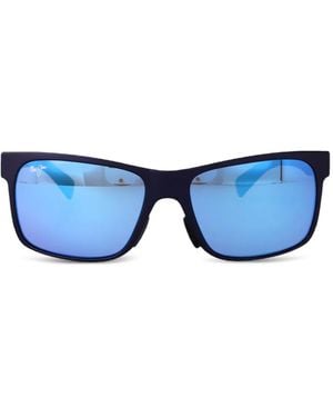 Maui Jim Ho'Opili Rectangle-Frame Sunglasses - Blue