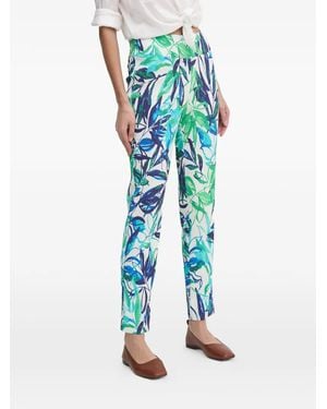 Joseph Ribkoff Floral-print trousers - Blau