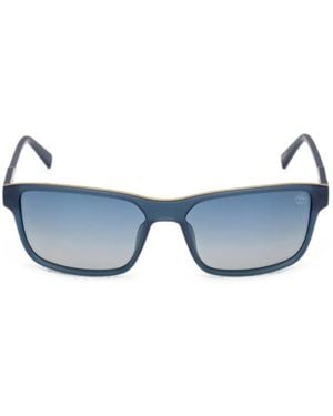 Timberland Rectangle-Frame Sunglasses - Blue