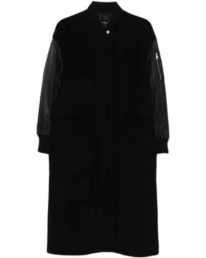 Pinko サテンスリーブ コート - ブラック