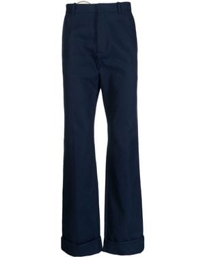 Raf Simons Tailored Straight-Leg Trousers - Blue