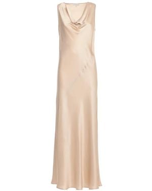 Antonelli Cowl-Neck Sleeveless Maxi Dress - White