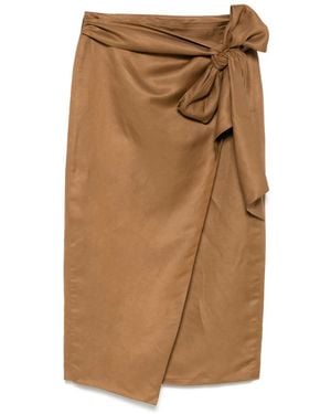 Max Mara Tequila Midi Skirt - Natural