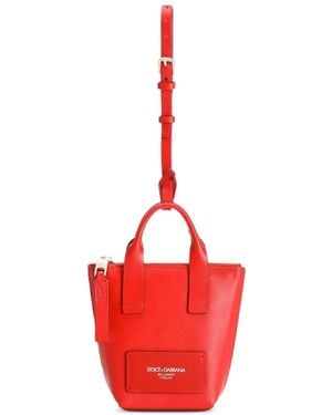 Dolce & Gabbana Mini Adamo Bag Charm - Red