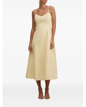 EVER NEW Tiffany Sequin-Embroidered Midi Dress - Natural