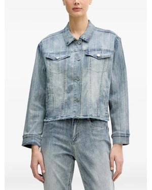 Joseph Ribkoff Button Embellished-Detail Jacket - Blue