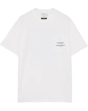 Engineered Garments Logo-Print Pocket T-Shirt - White