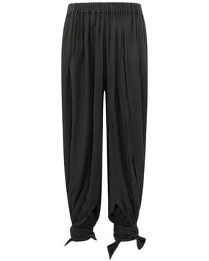 ANDAMANE Noor Tied-Cuff Trousers - Black