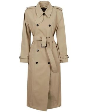Gucci Belted Double-Breasted Trench Coat - Natural