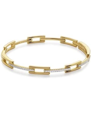Monica Vinader Signature ダイヤモンド バングル 18kイエローゴールド - メタリック