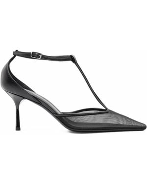 Christopher Esber T-Bar Vapour Heeled Court Shoes - White