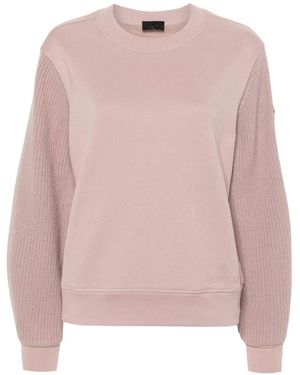 Moncler Logo-Appliqué Sweatshirt - Pink