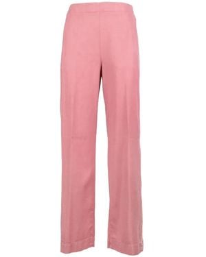 Via Masini 80 Straight-Leg Pants - Pink