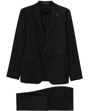 Tagliatore Flap-Pocket Suit - Black