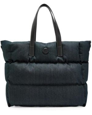 Moncler New Caradoc Quilted Logo-Patch Tote Bag - Black