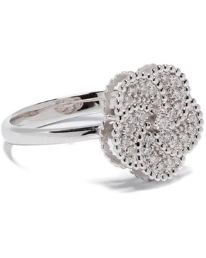 LA PRIMA GIOIELLI 18kt Bloomy Weißgoldring mit Diamant - Mettallic