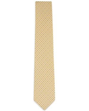 Ferragamo Ball-print tie - Blanco