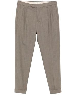 GTA Pantalon En Laine Luca À Design Plissé - Grey