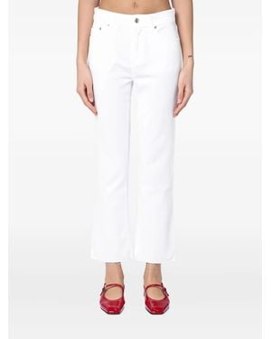 Department 5 Frayed-Hem Jeans - White
