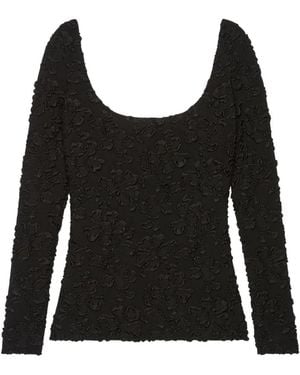 Givenchy Camiseta Con Cuello Redondo - Negro