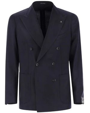 Tagliatore Double-Breasted Blazer - Blue