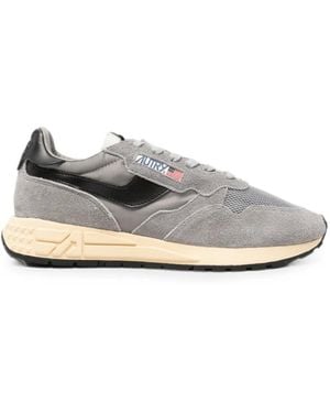 Autry Reelwind Logo-Detail Trainers - White