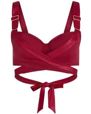 Marlies Dekkers Haut De Bikini Balconnet Sans Rembourrage À Bretelles Croisées - Rouge
