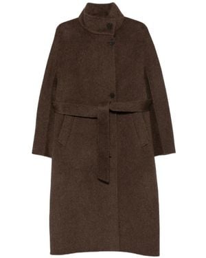 Arma Bodhi Belted Coat - Brown