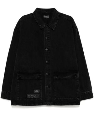 Izzue Denim Shirt Jacket - Black