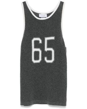 Thom Browne Cashmere Basketball Jersey - Gray