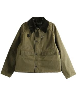 Barbour Spey Slim Waxed Jacket - Green