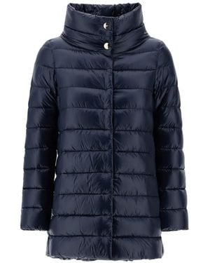 Herno Amelia Quilted High-Neck Jacket - Blue