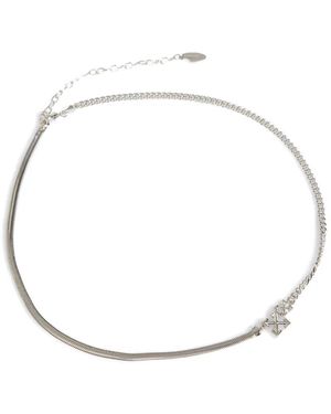 Off-White c/o Virgil Abloh Double Arrow Necklace - Metallic
