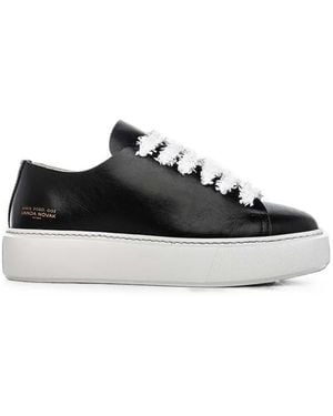 VANDA NOVAK Grace Frayed Trainers - Black