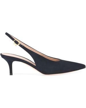 Gianvito Rossi Robbie Slingback Court Shoes - Blue