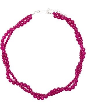 Completedworks Collar Con Cuentas De Calcedonia - Rosa
