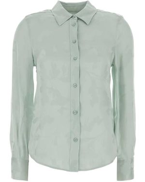 Calvin Klein Jacquard Floral-Pattern Shirt - Green