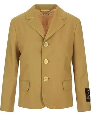 Marni Blazer con botones y logo - Verde