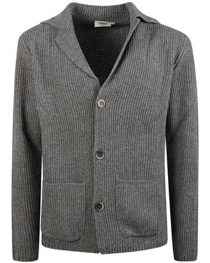 Altea Ribbed-Knit Cardigan - Gray