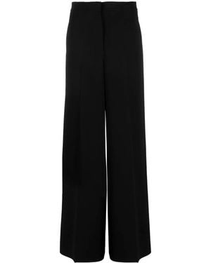 Moschino High-Waist Wide-Leg Pants - Black