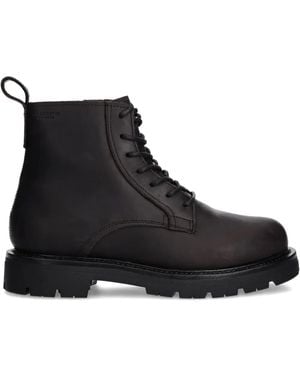 Vagabond Shoemakers Schnürstiefel Mit Dicker Sohle - Schwarz
