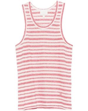 A.P.C. Striped Tank Top - Pink