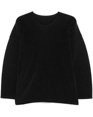 Homme Plissé Issey Miyake Mc January トップ - ブラック