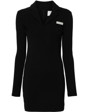 Coperni Logo-Plaque Mini Dress - Black
