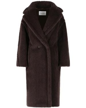 Max Mara Tedgirl Double-Breasted Coat - Black