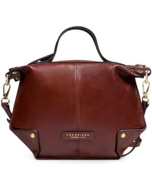 The Bridge Unica Leather Tote Bag - Brown